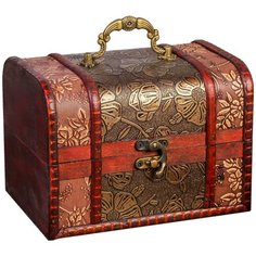 Шкатулка дерево "Цветение" 12,2х17,7х12,5 см 1201902 Сима ленд