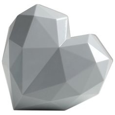 Подарочная коробка «Серое сердце», 18 × 18 × 12.5 см 5195138 Дарите счастье