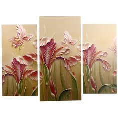 Картина модульная на подрамнике "Цветы" (2-25х50, 30х60см) 80х60 см 4684824 Сюжет