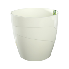 Кашпо Plast Avenue со вставкой Грация 20 х 20 см белый