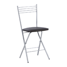 Стул Доляна Сильвия, металл/искусственная кожа, цвет: шоколад