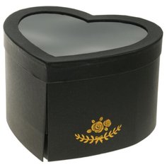 Коробка подарочная сердце с окном 25 х 22 х15 см 2479654 Сима ленд