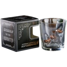 Стакан "Непробиваемый", под дерево, 3 пули, для виски, 250 мл 5208255 Дарим красиво