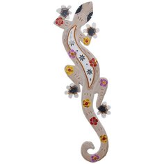 Панно дерево "Геккон" 100х29х1,1 см 2630765 Сима ленд