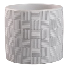 Кашпо VipSet Кантри 10.8 x 10.8 x 10.1 серый