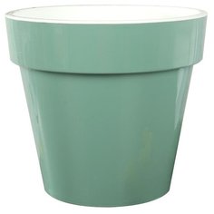 Кашпо Plast Avenue напольное со вставкой Порто 27.5 х 25 нефрит