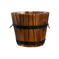 Кашпо Take It Easy Кадка круглая 10 х 10 см коричневый