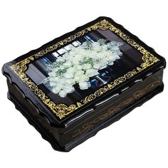 Шкатулка «Белые розы», 17×23×6 см, лаковая миниатюра 3678042 Сима ленд