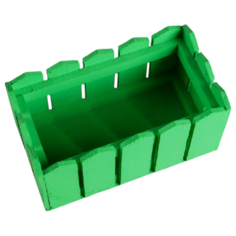 Кашпо Дарим красиво Заборчик 24 x 12 x 9 см зелeный