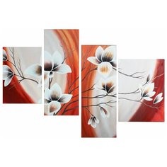 Картина модульная на подрамнике "Цветы" 40*50, 42*55, 30*80, 30*75; 145х80см 214 Сима ленд