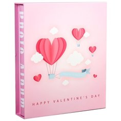 Фотоальбом на 200 фото 13х18 см "Воздушный шар в форме сердца" в коробке 30х26х6 см 3725021 Сима ленд