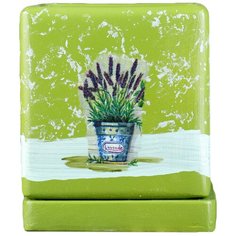 Горшок цветочный "Кубик", зеленый 4430914 Сима ленд