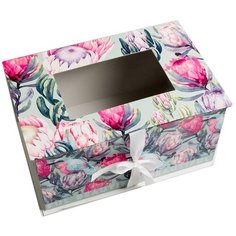 Коробка подарочная «Цветочная», 30 × 20 × 15 см 5205165 Дарите счастье