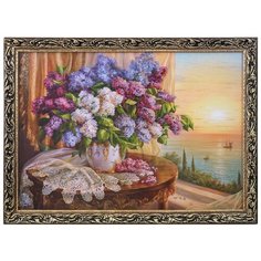 Картина "Букет сирени на столе" 57х77см 4404123 Сима ленд