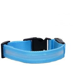 Ошейник Пижон с подсветкой S (1039571/1039572/1039573/1039574/1039575) 38-40 см голубой