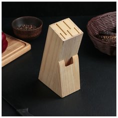 Подставка для ножей, 11х6х20 см, дерево 4474194 Сима ленд