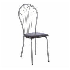 Стул "Венский" Серебристый металлик/шоколадная рептилия 4619994 Доляна