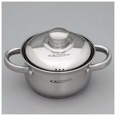 Кастрюля 1 л "Гретта" d=14 металл.кр. индукц. дно 5092327 Katun