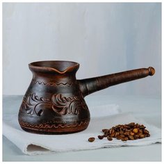 Турка для кофе гончарная 0,6 л 2815472 Красная глина