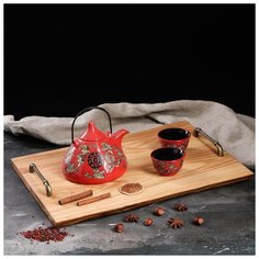 Поднос из слэба, 50х30 см, массив вяза 5163005 Доброе дерево