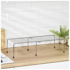 Полка раздвижная для шкафа, 36-62*22*15, хром 1230935 Сима ленд