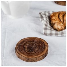 Подставка под горячее "Следуй за мечтой", из натурального вяза 6032979 Magistro