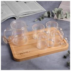 Сервиз "Время мечтать", чайник 650мл, кружки 4 шт., 200 мл 4782895 Дорого внимание