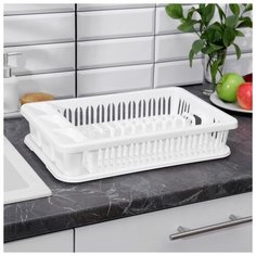 Сушилка для посуды, цвет белый 4020099 Idea (М Пластика)