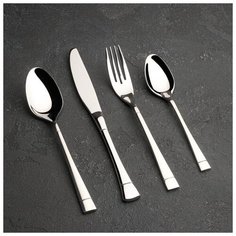 Набор столовых приборов 4 предмета Magistro "Виконт" cеребро 5374769