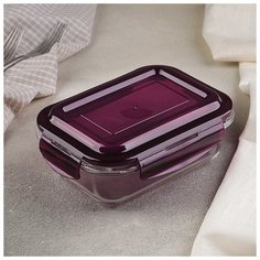 Контейнер с крышкой "Фазенда" 650 мл, 17х12х6,5 см, цвет сиреневый 4735700 Сима ленд