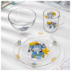 Набор посуды 3 предмета "Робокар Поли" 4949614 ND Play