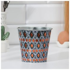 Подставка для столовых приборов металлическая "Витраж" 12х11 см 5241135 Сима ленд