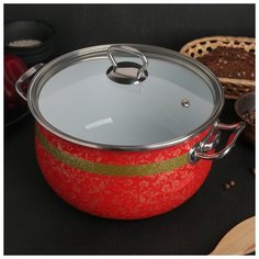 Кастрюля 5,1л "Арабская ночь" со стекляннйо крышкой 4730086 Интерос