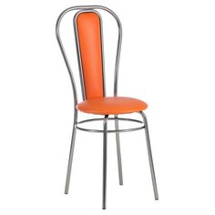 Стул "Белла" оранжевый/хром 5262333 Сима ленд