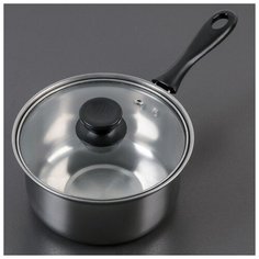Ковш со стеклянной крышкой Promo16х8 см 3907576 Сима ленд