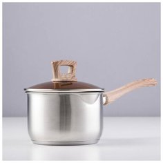 Ковш "Вуд" d=16 см, 34х18х17, скрышкой 5458174 Сима ленд