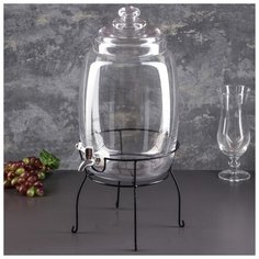 Кувшин на подставке с краником "Классика" 5,5 л, 20х20х43 см 3600791 Сима ленд