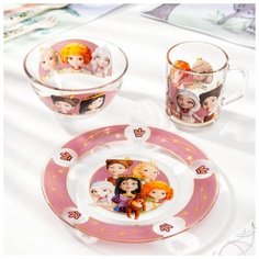 Набор посуды детский 3 предмета "Царевны" 5510602 Priority