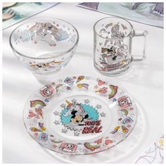 Набор посуды 3 предмета "Минни и единорог" 4847610 ND Play