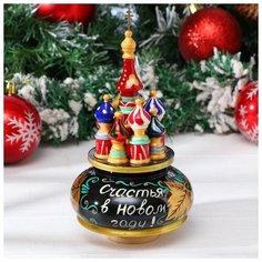 Сувенир музыкальный "Храм. Новый год", 19х15,5 см 5388443 Сима ленд