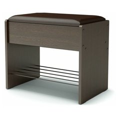 Банкетка 532х355х466 венге/кож.зам.коричневый 2737050 Сима ленд