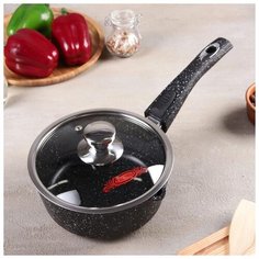 Ковш 1,5л Гранит съемн. ручка, стекл. крышка 4743334 Горница