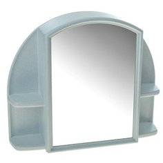 Шкафчик зеркальный для ванной комнаты "Orion", цвет белый мрамор 869118 Berossi