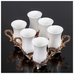 Сервиз чайный 6 персон "Жасмин" 150 мл 4092926 Сима ленд