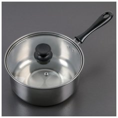 Ковш со стеклянной крышкой Promo 19,5х8 см 3907578 Сима ленд