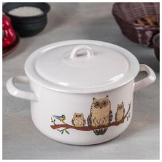 Кастрюля 2,9 л "Совы" цил 5464072 ЭСТЕТ