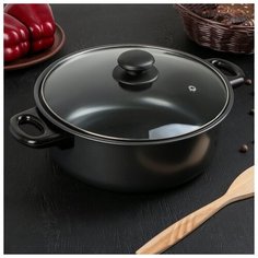 Кастрюля "Жаклин" со стеклянной крышкой 24х8 см 3891993 Сима ленд