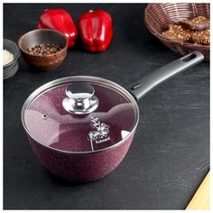 Кастрюля 1,5л со съемной ручкой, стекл. крыш., АП линия "Trendy style" (mystery) 4611475 Kukmara