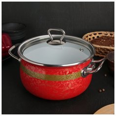 Кастрюля 3,1л "Арабская ночь" со стекляннйо крышкой 4730084 Интерос