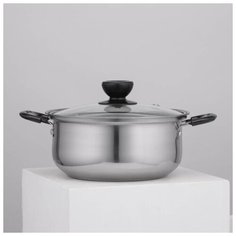 Кастрюля со стеклянной крышкой Promo 18х8 см 4554288 Сима ленд